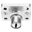 Hardware Steel Drawer Lock Desk Wardrobe Furniture Cabinet Locker w/2 Keys
