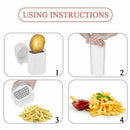Kitchen Potato Cutter French fry Slicer Time-saving Cook Helper Quick Easy