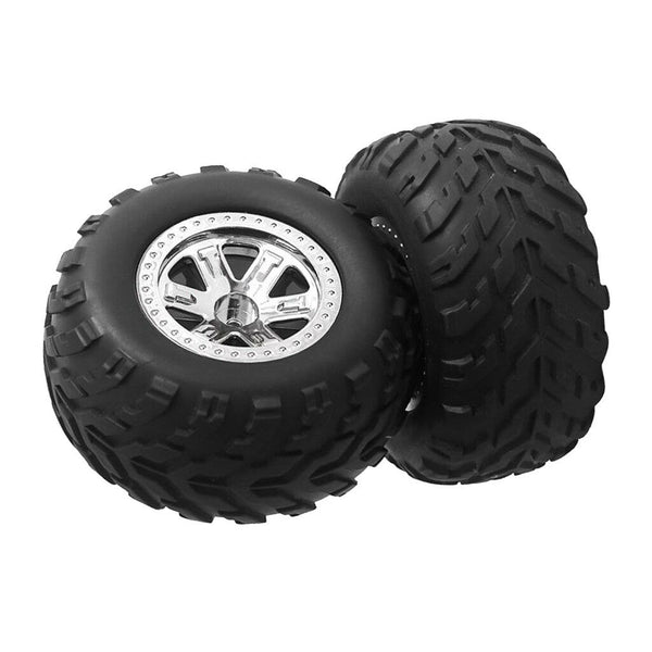 2pcs Plastic Wheel Tires Tyres for 1:12 RC Buggy Monster Truck Spare Parts