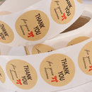 500pcs/roll Thank you for your business Stickers for seal labels gift PackaSEAU