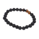 1Pc Essential Oils Diffuser Bead Bracelet Lava Rock Eye For Women Men 3C