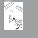 (White)Plastic Double Ball Cabinet Cupboard Display Door Roller Latch Catch