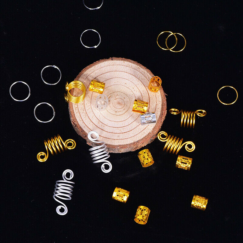 60pcs/Set Hair Braid Dreadlock Beads Braiding Hair Extension Accessories  Gw