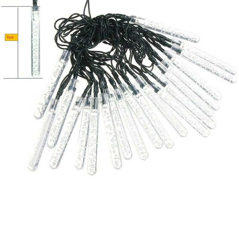 Outdoor Solar LED Lamps 3.5M 20 LED Ice Piton Lamp luces Warm White