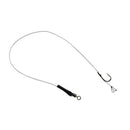 6x Ready Tied Hair Rigs Barbless Curved Hook with Bait Stops Dumbbell Stop/ Z5U9