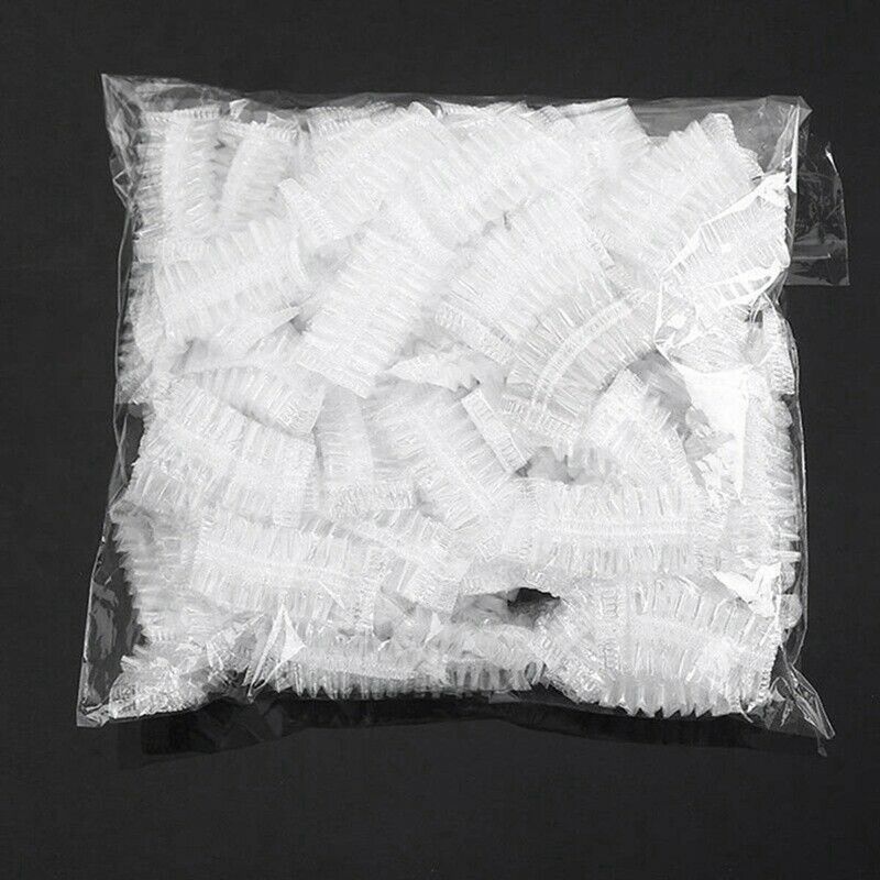 100Pcs Disposable Bath Shower/Dyeing Hair Ear Guard, Waterproof Ear Protect S4B2