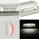 Stainless Steel Solar 5 LED Solar Wall Light Outdoor Garden Lamp Waterproof