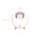 220ml Planet Cat Ultrasonic Air Humidifier Essential Oil Diffuser (White) A