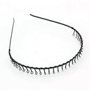 Metal wire Headband football sports gym toothed alice hair head band Men Women