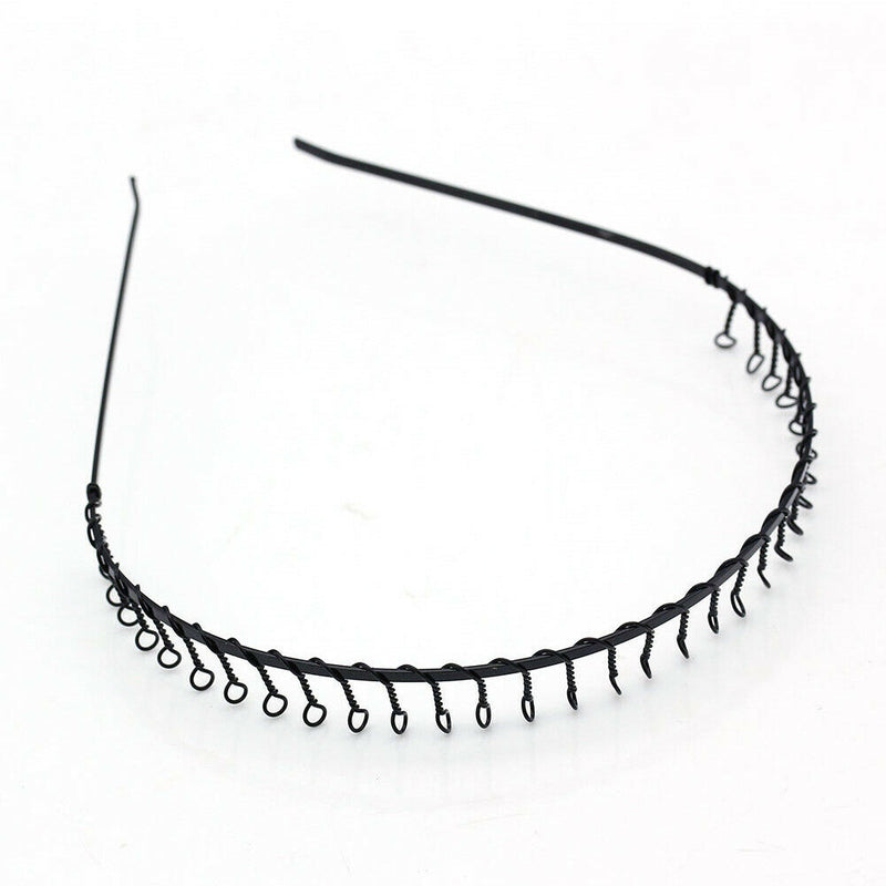 Metal wire Headband football sports gym toothed alice hair head band Men Women