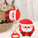 Santa Claus Soft Silicone Headset Dustproof Case Cover Storage Box for AirPods