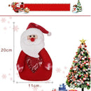 Santa Claus Snowman PVC Home Christmas Gifts Candy Bag (Sell in A Pair)