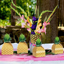 24pcs Pineapple Box Candy Gift Box Bag Luau Tropical Hawaiian Theme Party VWS