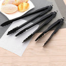 3Pcs 9''/12''/14'' Food Tongs Bread Kitchen Cooking Baking Clip Black UCI
