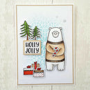 DIY Color Bear Album Embossing Clear Silicone Stamp Seal for Christmas (B) A