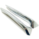 Auto Accessory Front Fog Lights Lamp Eyelid Eyebrow Cover Trim Chrome Fit f Q1Y4