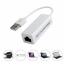 1Pcs White USB Ethernet LAN Adapter USB 2.0 high speed Interface USB JIE