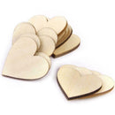 200pcs Rustic Wooden Wood Love Heart Beads For Wedding Scatter Table Decora T8L4