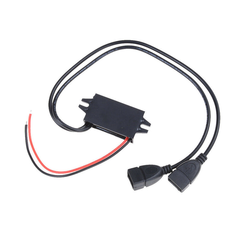 DC-DC 12V to 5V Mini A type USB Dual Converter Step Down Power Module    FE S Dz