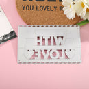 Cutting Dies Embossing Decorative Mold Letters Scrapbook Template (GG0319) A