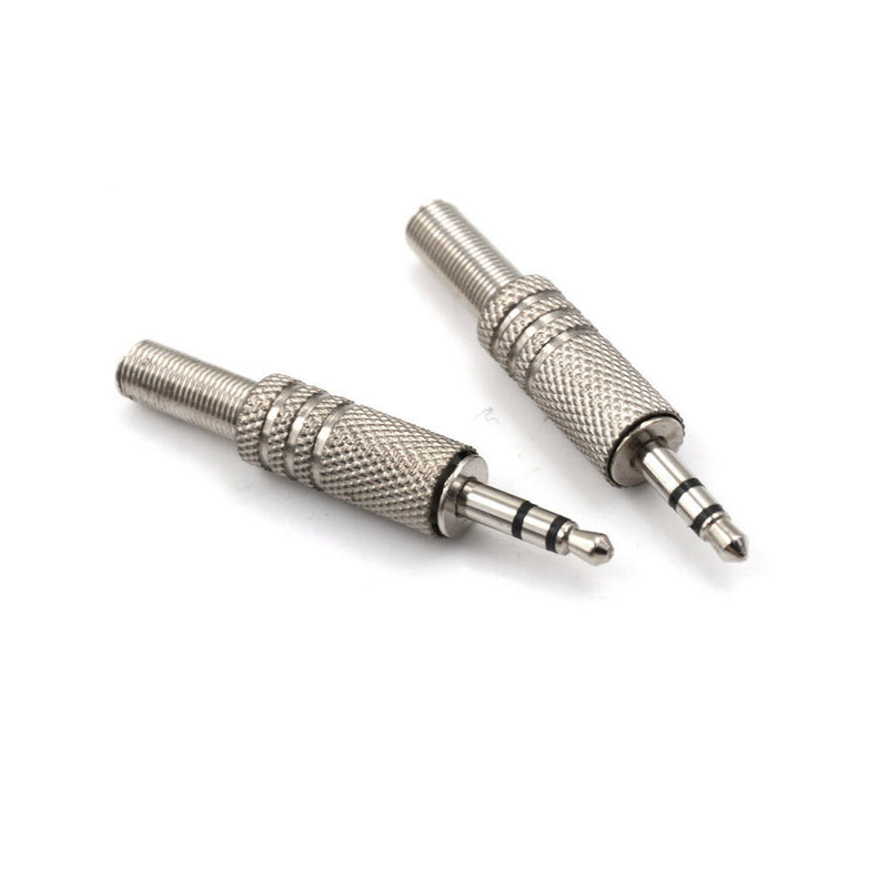 5PCS 3.5mm 3 Pole Headphone Audio Jack Male Plug Soldering Connector sp