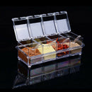 4Pcs Seasoning Rack Spice Box Storage Container Condiment tool Newest Useful