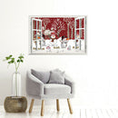 1PC Snowman Wall Stickers Fashion Santa Claus Window Room Sofa DecorationSEAU