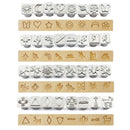 32PCS Metal Stamping Punch Tool Leather Craft Printing PatternsS Ew