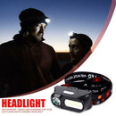 Waterproof Torch USB Charging XPE+COB LED Flashlights Headlight (Black) A