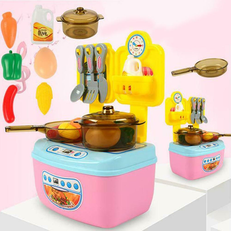 Plastic Kitchen Role Play Set Simulation Food Vegetables Kids Children Toys