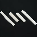 2 Sets of 4pcs 6 String Acoustic Guitar Bone Bridge Saddle and Nut Made of