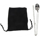 Jewelry Stainless Steel Skulls Gothic Pendant with 60cm Necklace, Black Sil