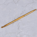 6pcs Golden Aluminum Double End Crochet Hook 2.0 - 7.0mm sp