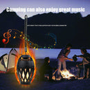 Camping Music Bluetooth Speaker Flickers HiFi Stereo LED Flame Wireless Portable