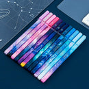 12pcs/set Large Capacity Gel Pen School Office Black Ink Constellations Pattern