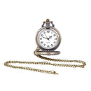 Retro Bronze Three Horses Quartz Pocket Watch for Men L7T4