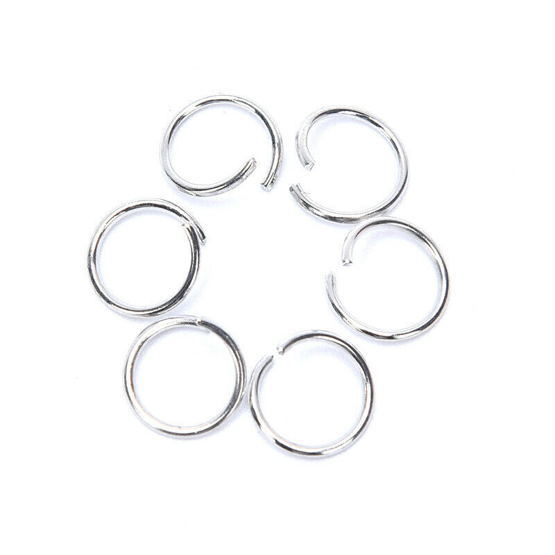 150pcs Key Ring with Chain Split Jump Rings with Screw Eye Pins DIY Keychain Hn