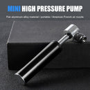 Mini Portable Pump Aluminum Bicycle Tire Inflator for Basketball (Black)