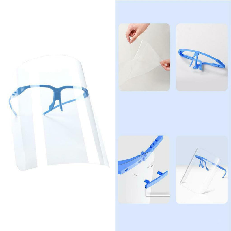 20Pcs Safety Adjustable Full Face Shield Guard Goggles Visor Hat Anti-Fog