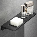 Aluminum Black Soap Box Wall-Mounted Multi-Function Rack Bathroom Accessori