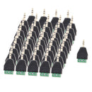 5 Pieces 3 Pole 3.5mm Stereo Male To 3 Pin Female