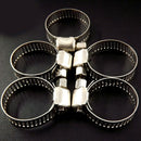 100pc Adjustable Stainless Steel Drive Hose Clamp Fuel Line Worm Clips 1/2"~3/4"