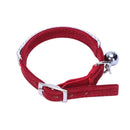 Collar Cat Baby Puppies Dog Safety Elastic Adjustable with Diamond Rhinesto