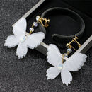 Women Elegant Butterfly Earring Charm Earring Fashion Long Jewelry Accessories3C