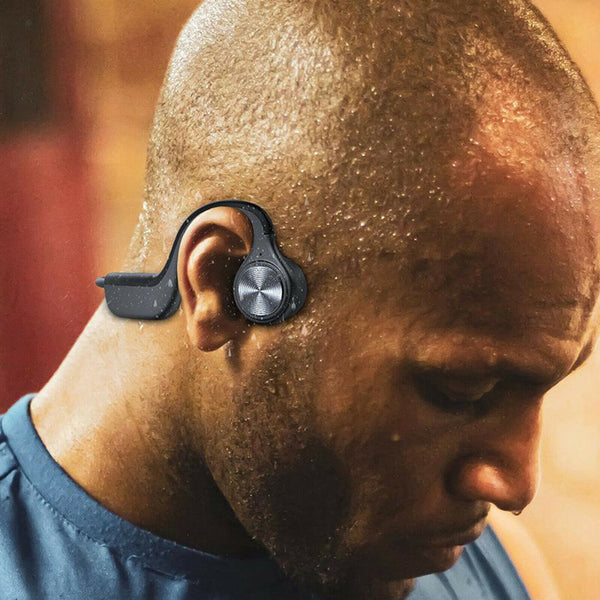 E9 Open Ear Bone Conduction Headphones IP55 Lightweight for Running Office