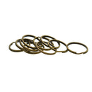 100Pcs Split Keychain Key Rings Jump Rings Round Keyfob Metal Accessory 20mm
