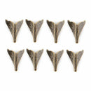 8PCS Corner Protectors Bronze Tone Case Box Corners Feet For Furniture 20x26mm