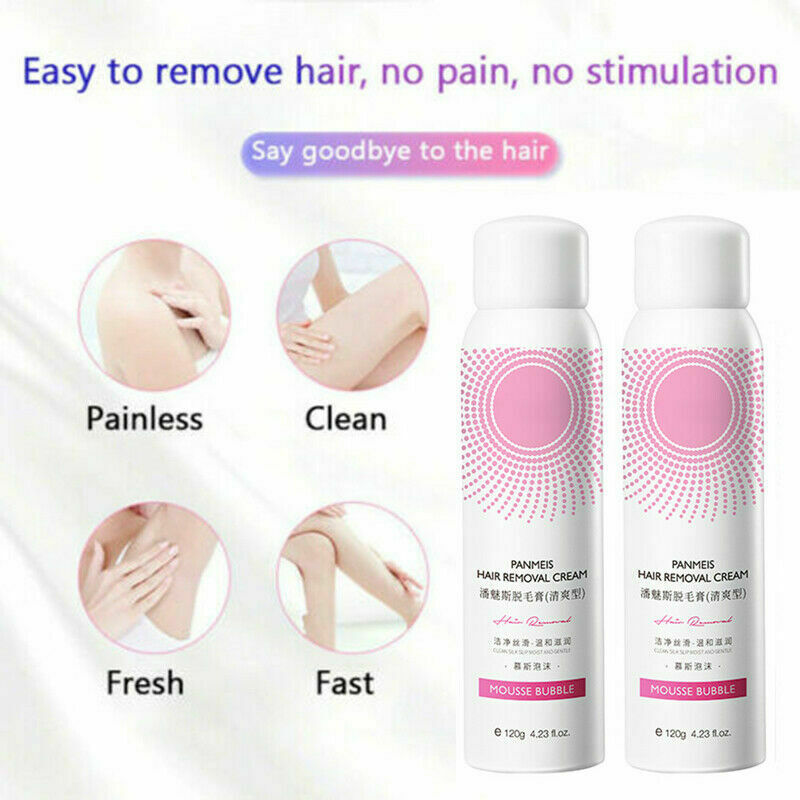 Natural & Painless Hair Remover Mousse Spray I1N3