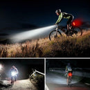 Waterproof MTB Bike USB Recharge Front Handlebar Light +Rear Tail Lights
