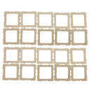 100pcs Wood Photo Frame Shapes Craft DIY Embellishment